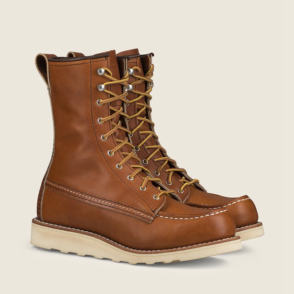 Heritage Støvler Dame - Red Wing 8-Inch Moc - Tall Legacy Athletics - Brune - FCYPIT-751